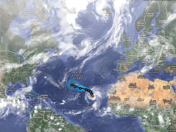 Dépression Tropicale Gabrielle et Cyclone Humberto