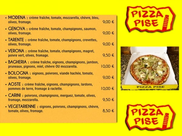 Pizzeria Pizza Pise - Ouverture