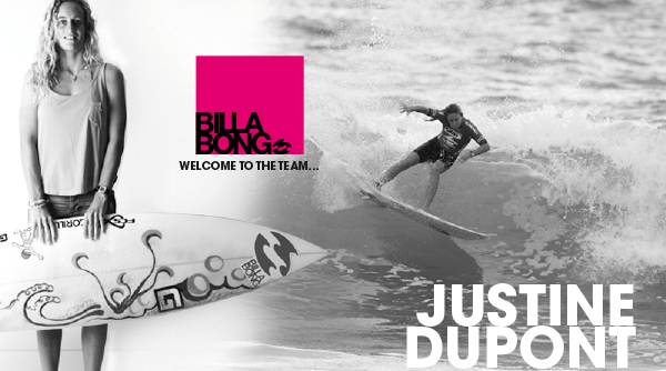 Justine Dupont surfe pour Billabong !!