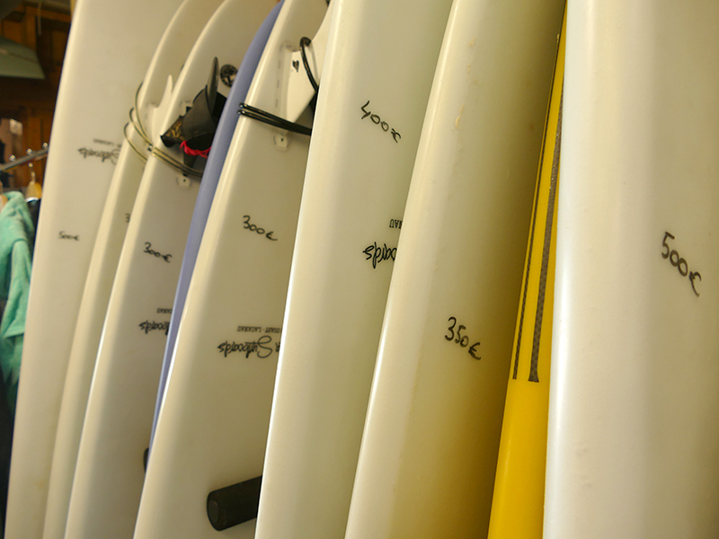 banana surf shop lacanau déstockage planches location résine